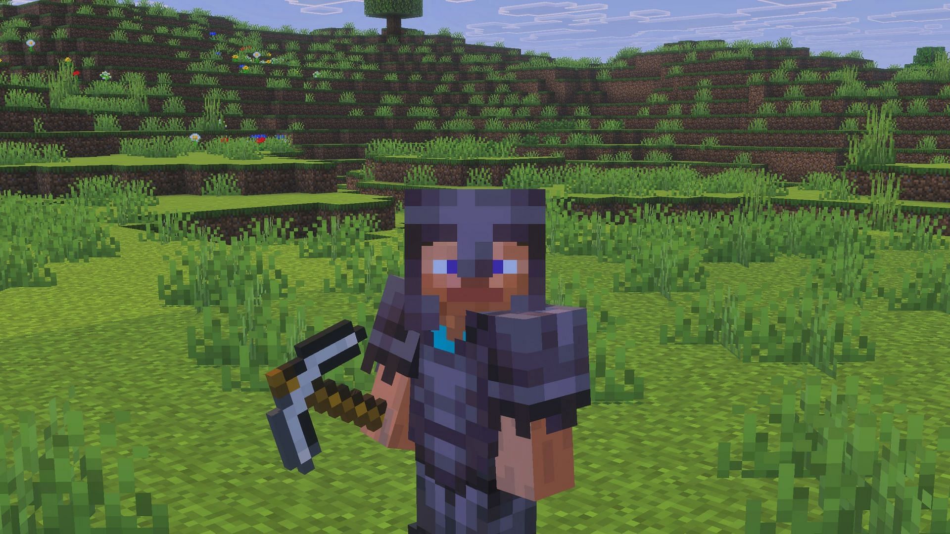 Iron gears are still used in some form even after players get diamonds or netherite (Image via Sportskeeda Gaming || Mojang Studios)